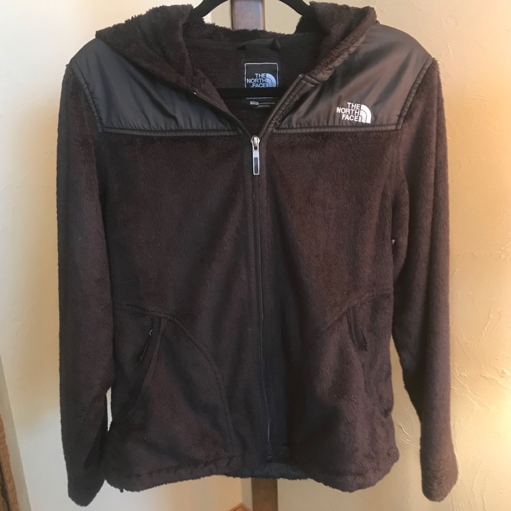 North Face Hooded Jacket in Black size Large